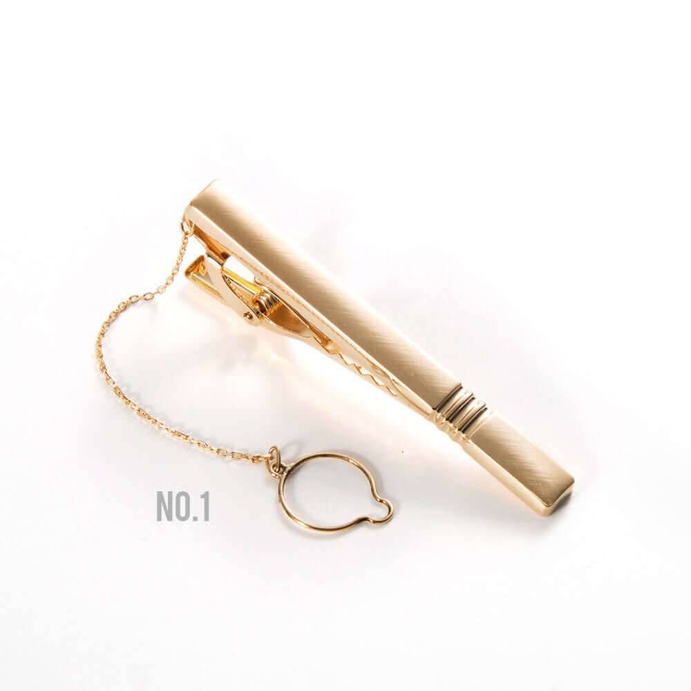 Made in Japan - 18K Solid Gold tie bar - Triple Bar