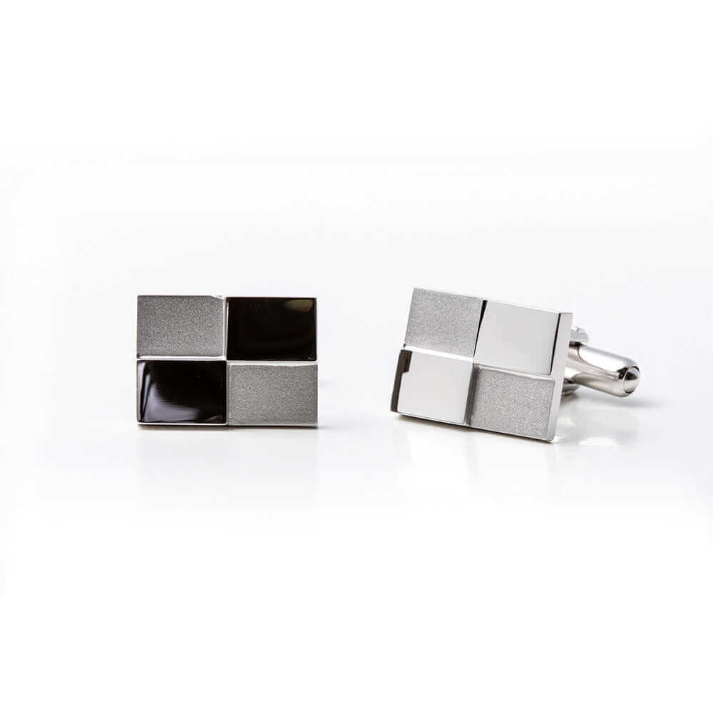 Formal Set - Silver925 Solid tie bar & Cufflinks - Optical Chic