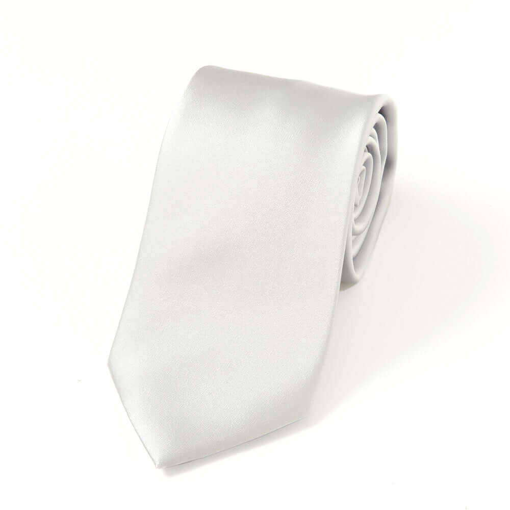 Fomal - Kyoto Silk - NeckTie - Silver