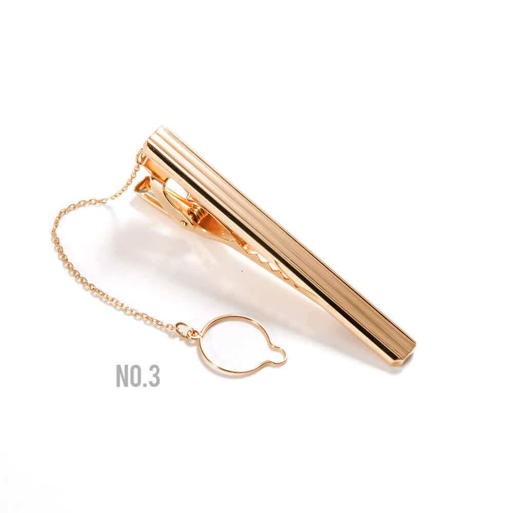 Made in Japan - 18K Solid Gold tie bar - Vertical