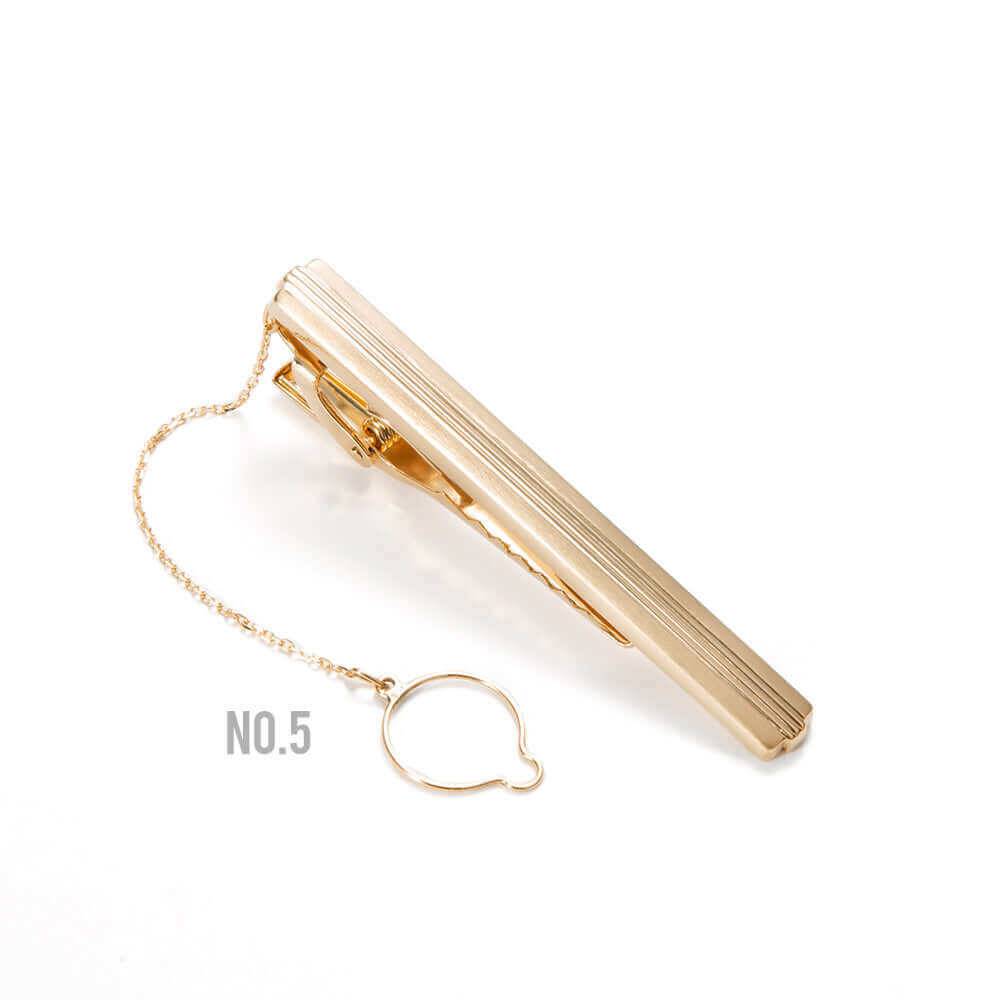 Made in Japan - 18K Solid Gold tie bar - Triple Line
