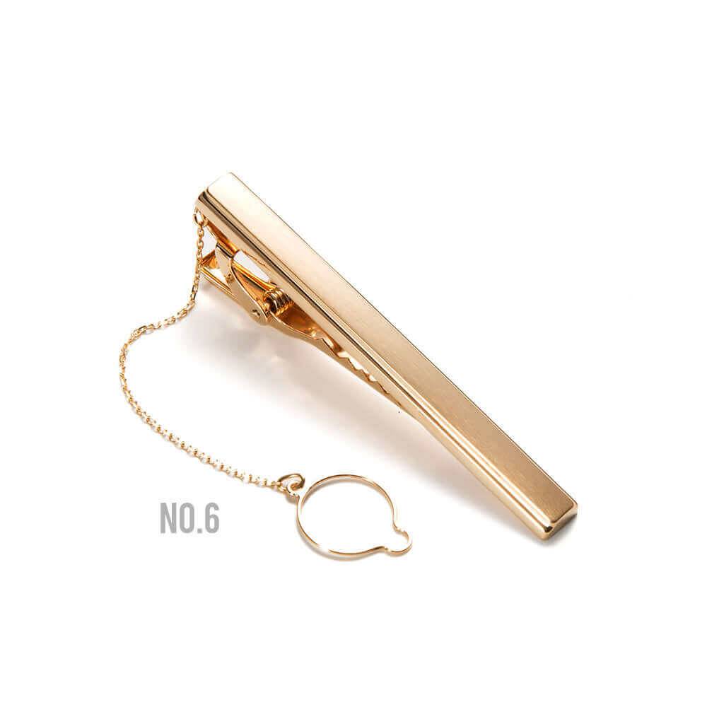 Made in Japan - 18K Solid Gold tie bar - Side Both