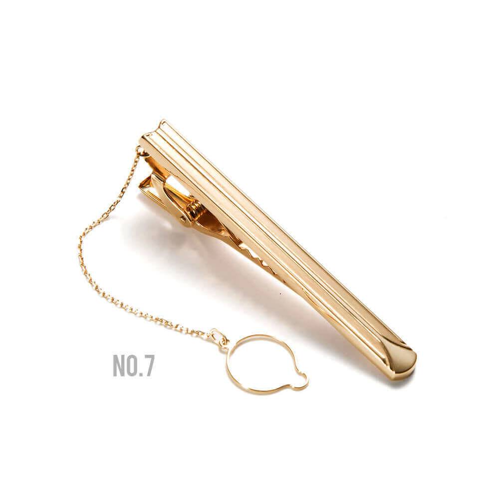 Made in Japan - 18K Solid Gold tie bar - Fan Tip