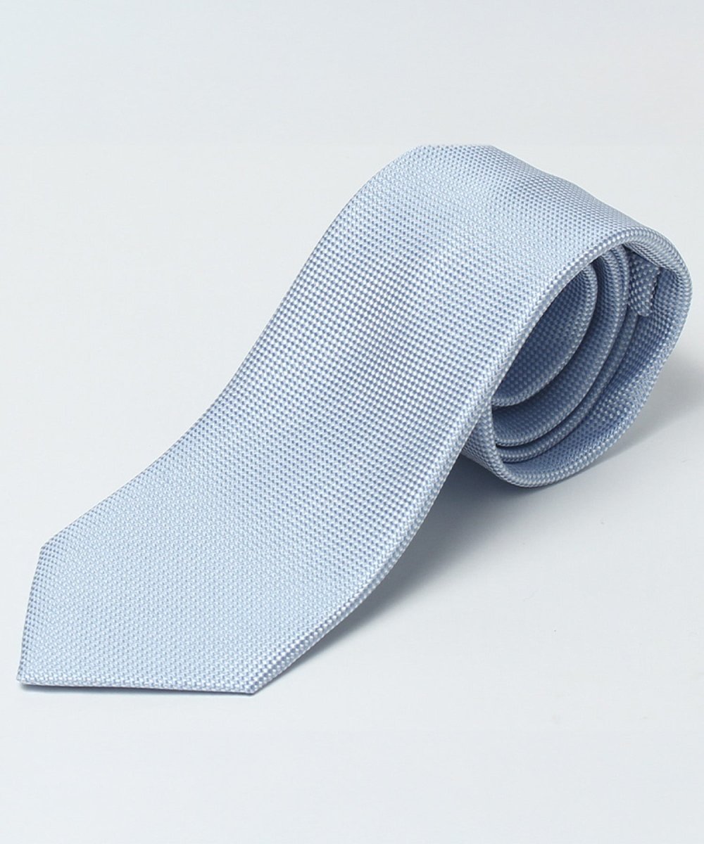 KyotoSilk - Basket weave Necktie - Pale Pink