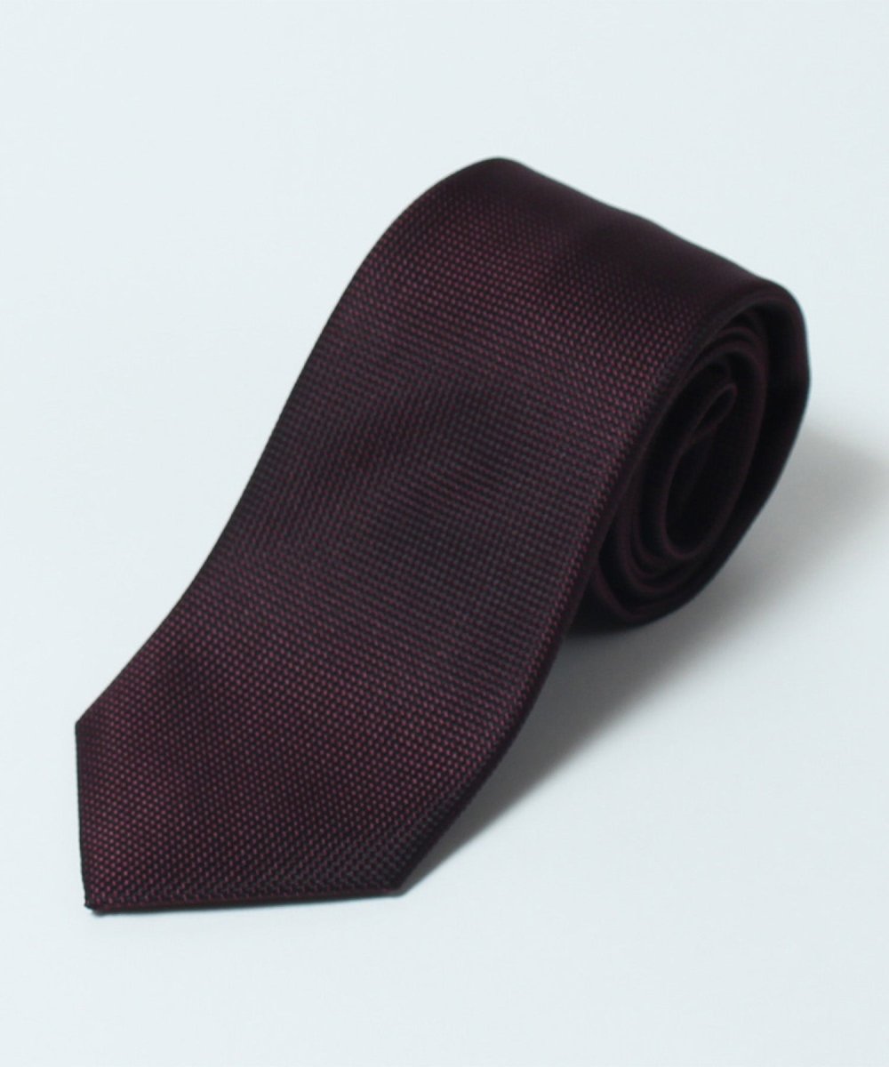 KyotoSilk - Basket weave Necktie - ivory