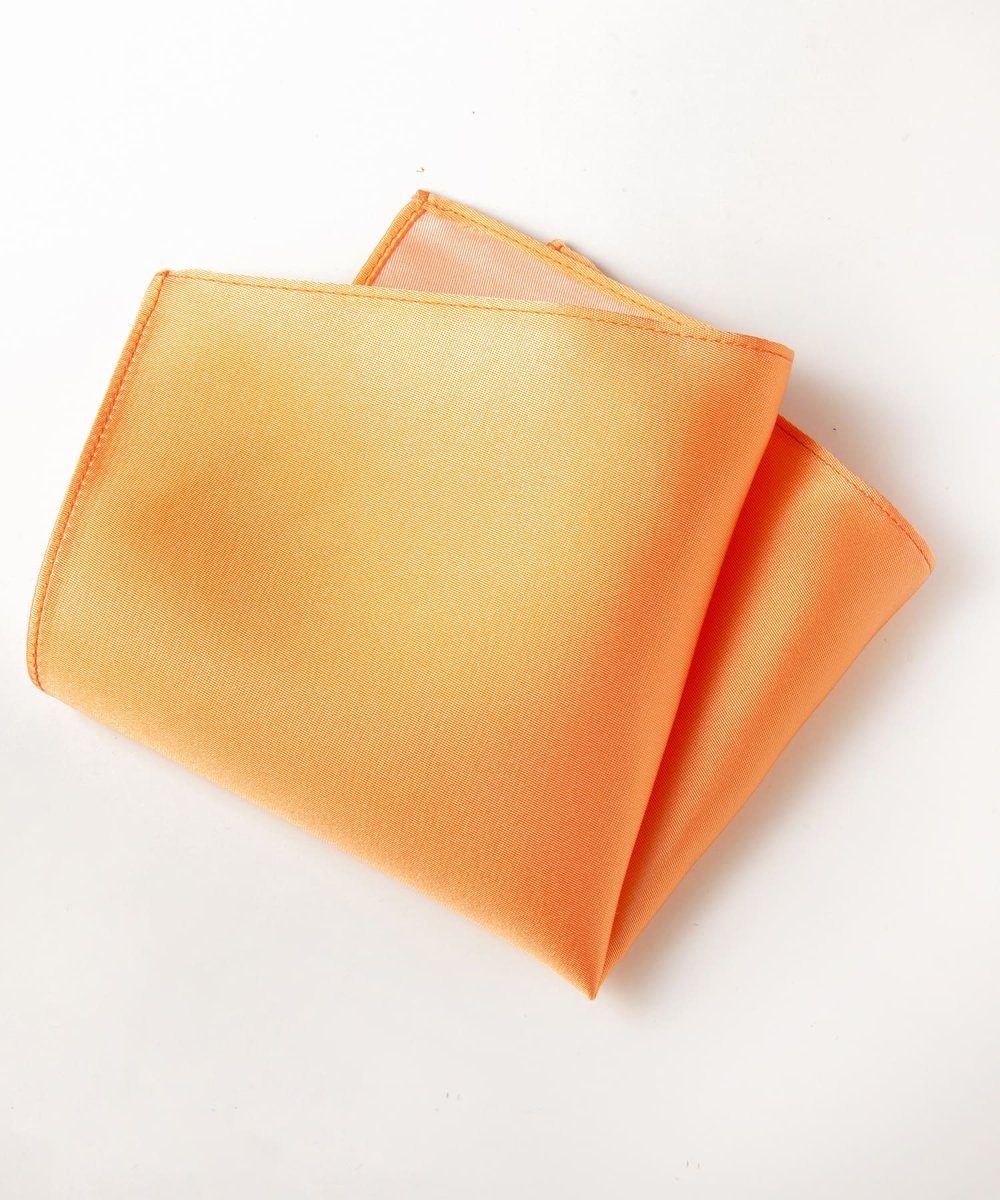 Kyoto Silk - Pure Japanese - Pocket Square - orange