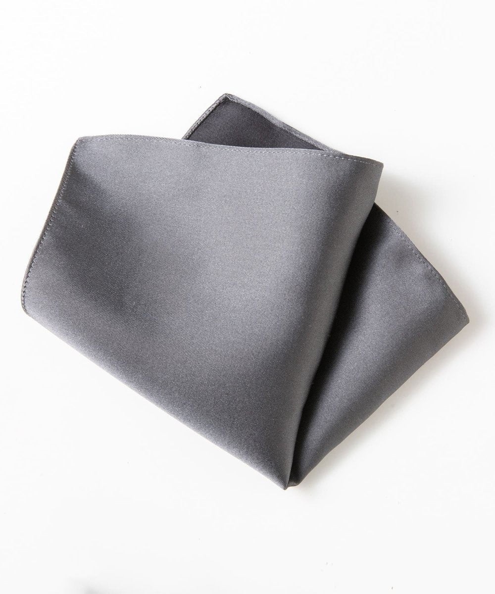 Kyoto Silk - Pure Japanese - Pocket Square - Medium Gray