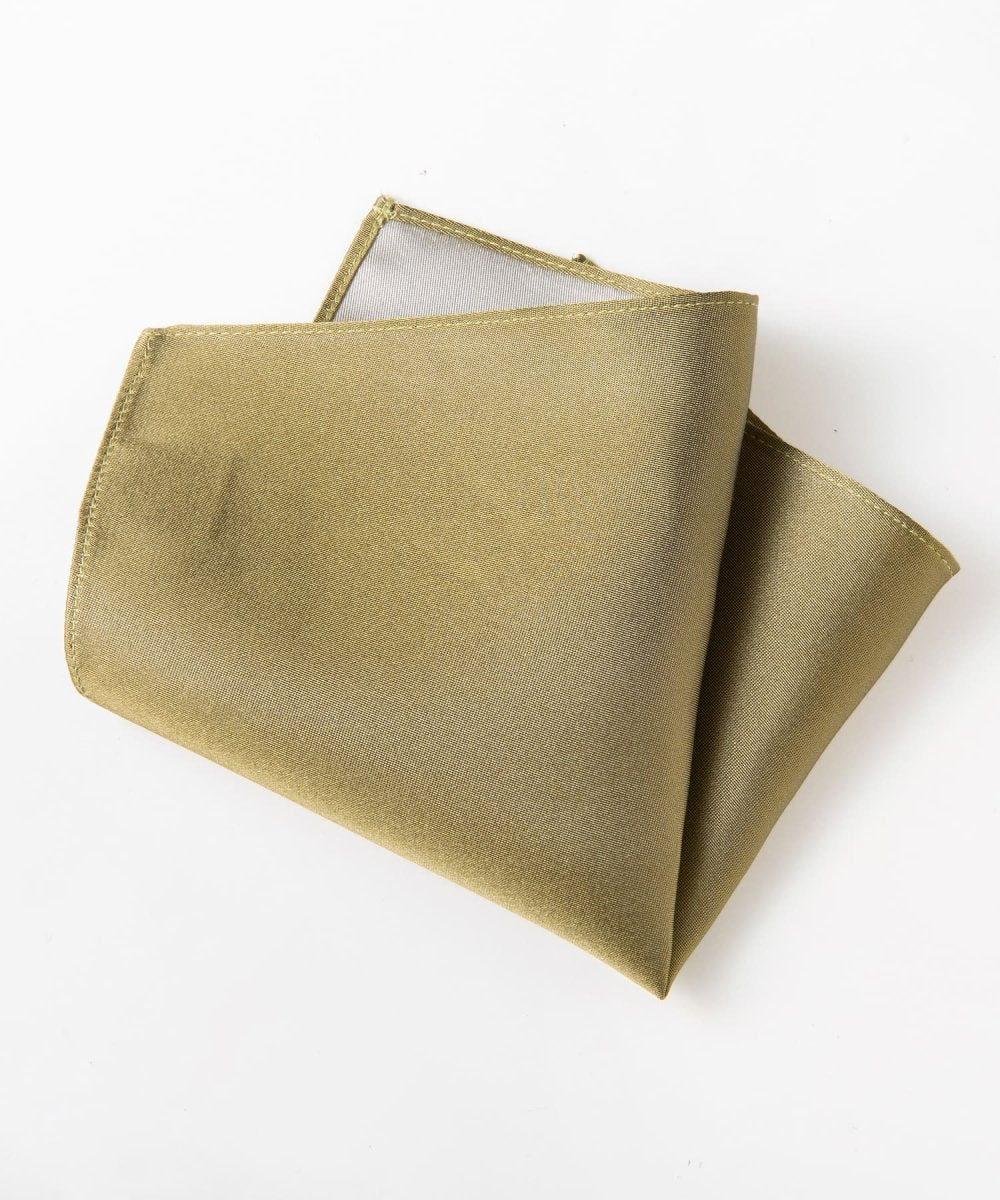 Kyoto Silk - Pure Japanese - Pocket Square - olive