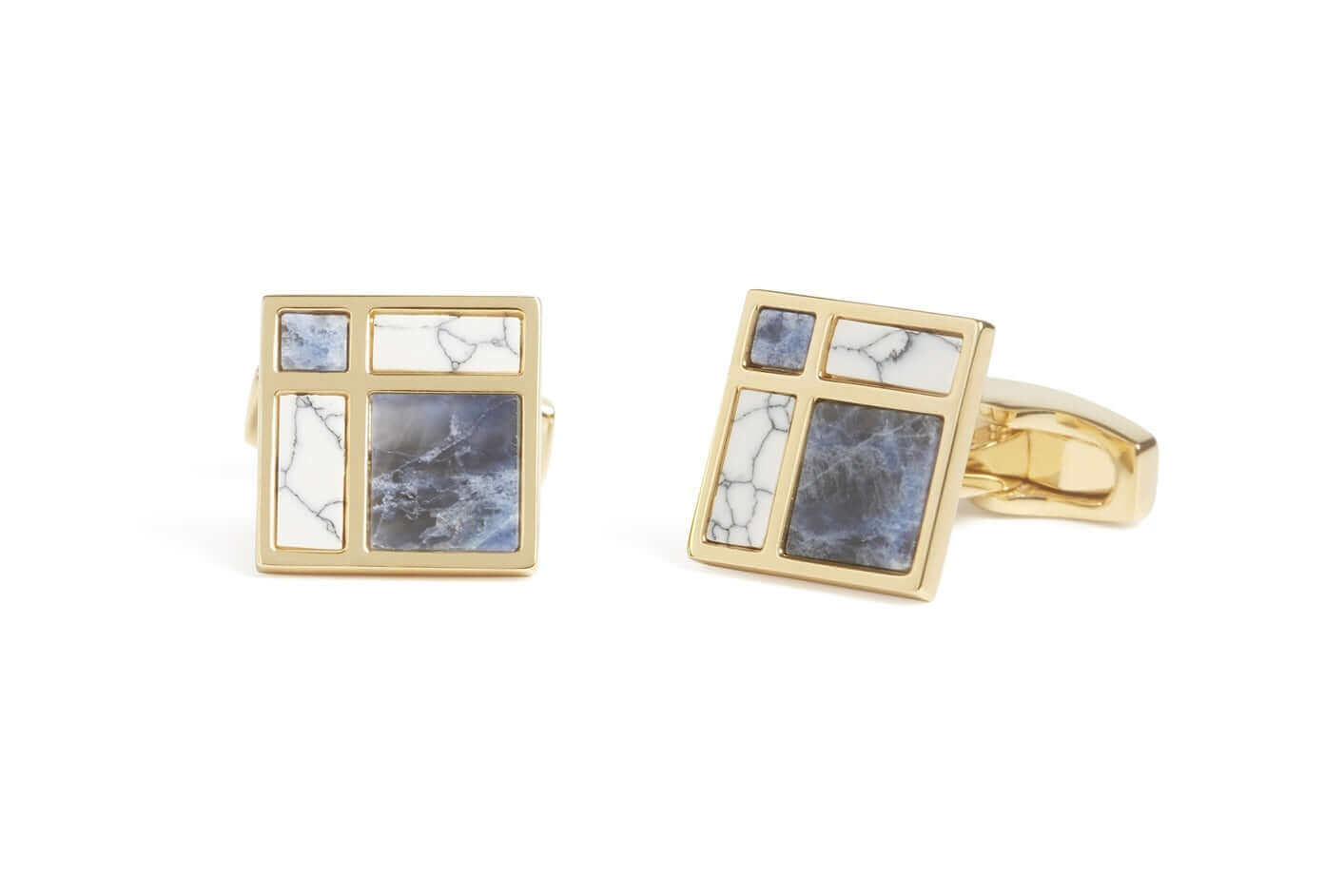 SimonCarter - Manhattan - Cufflinks - Sodalite & Howlite