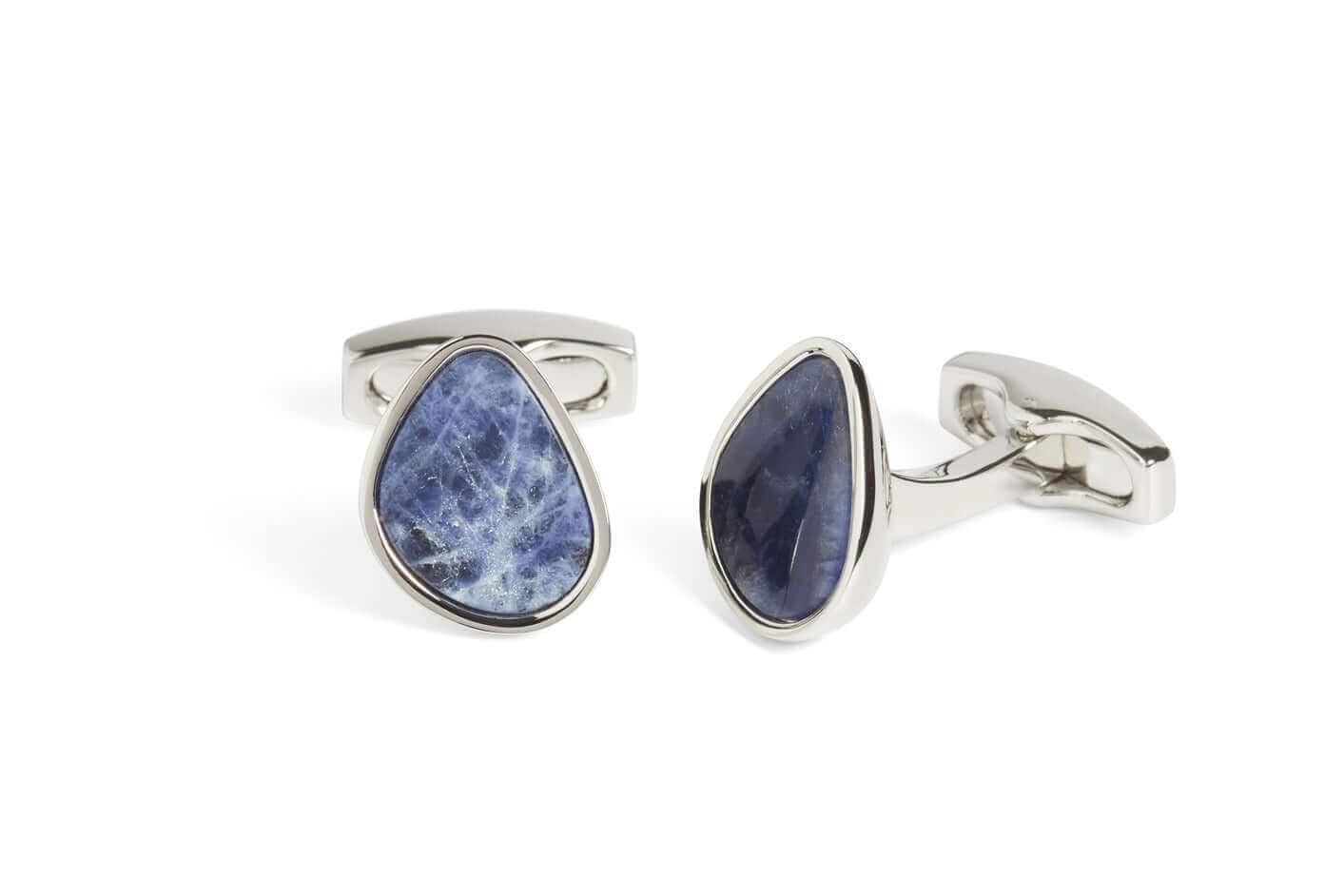 SimonCarter - Organic Pebble - Cufflinks - Sodalite