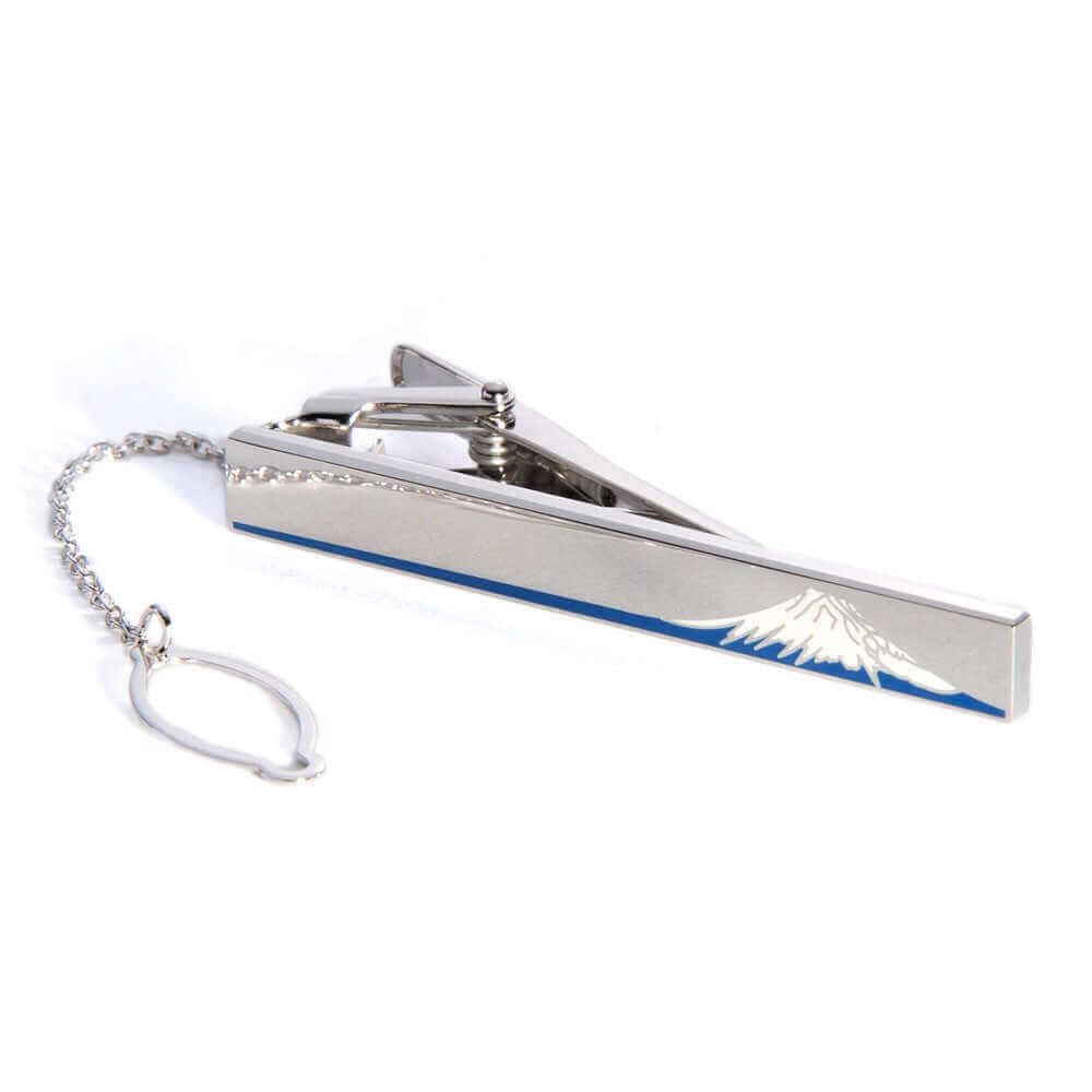 Mt.Fuji - Silver925 solid - tie bar - Blue Normal