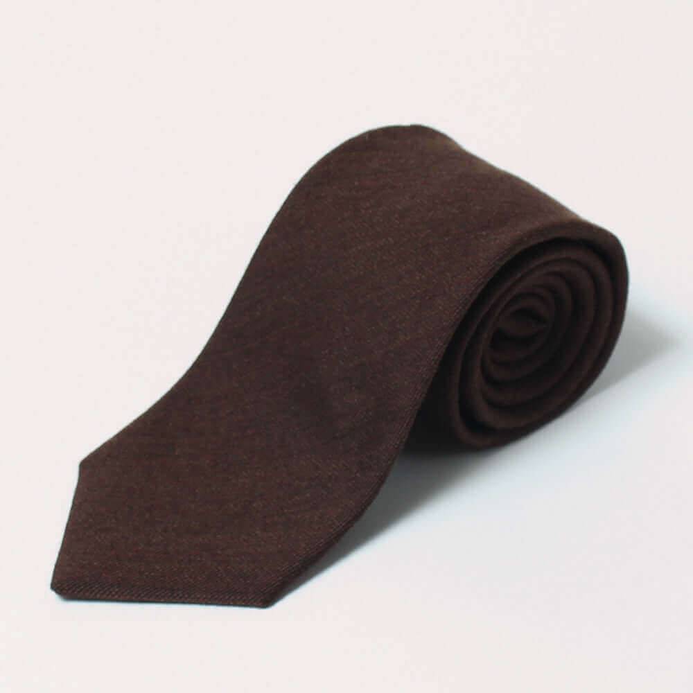Cashwool - ZEGNABaruffaWool - Necktie - Brown