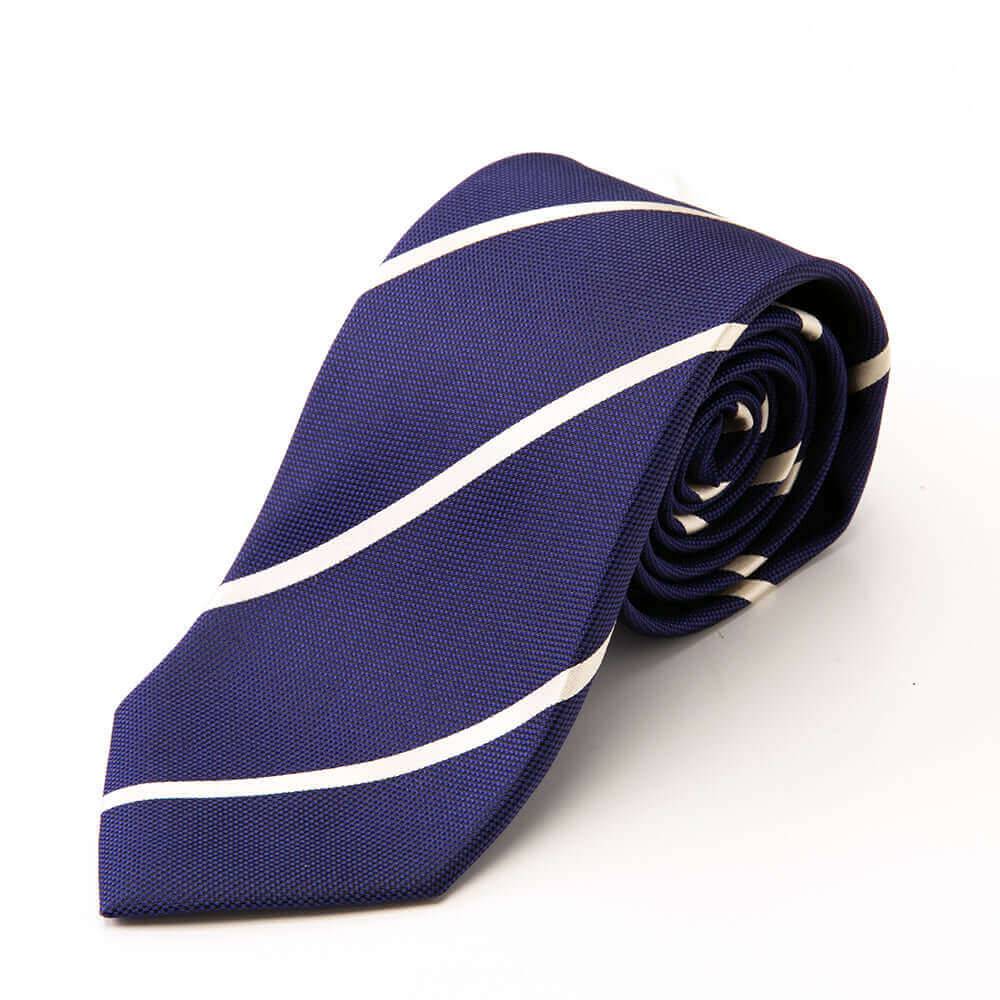 Tango Silk - Necktie - Blue - Pencil stripe
