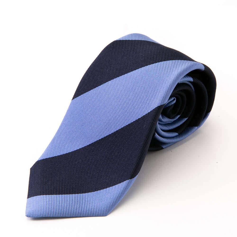 Tango Silk - Necktie - Skyblue - Regimental stripe