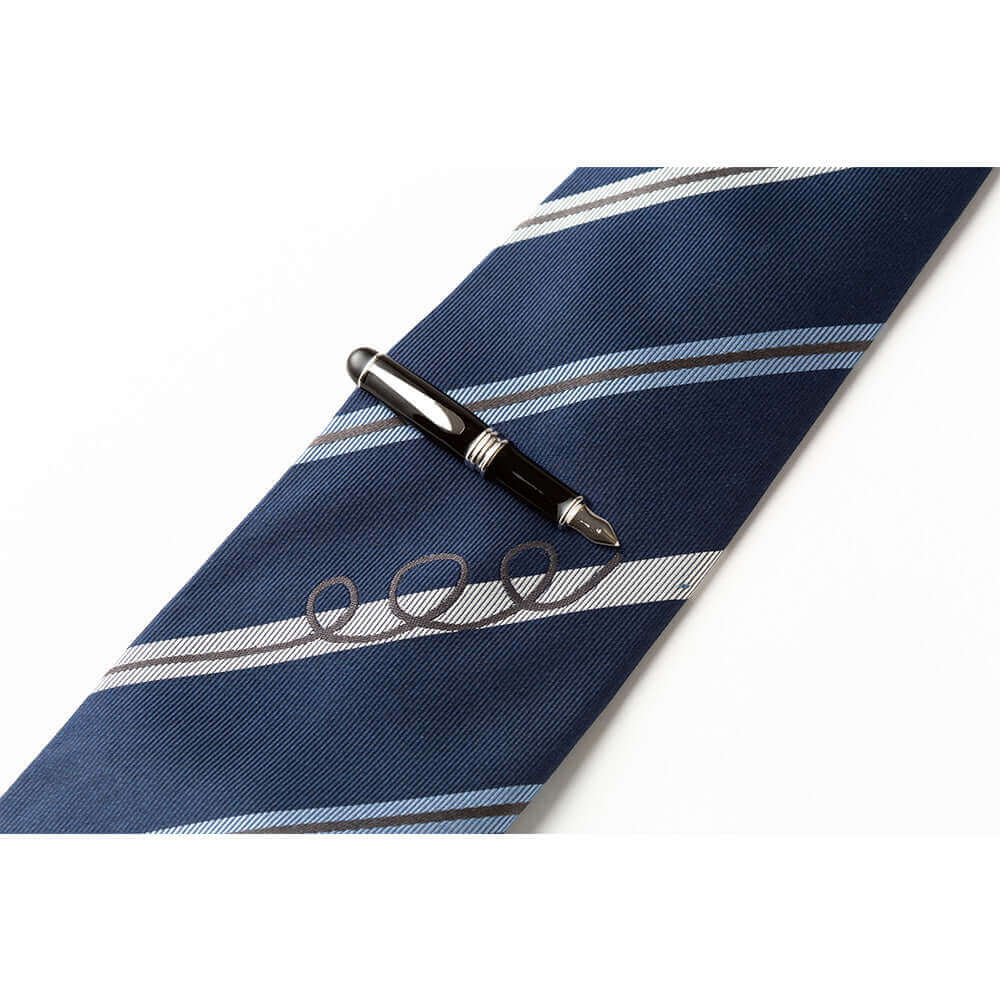 Gift Set - Necktie and tie bar Combo - fountain pen