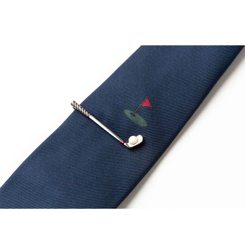 Gift Set - Necktie and tie bar Combo - golf