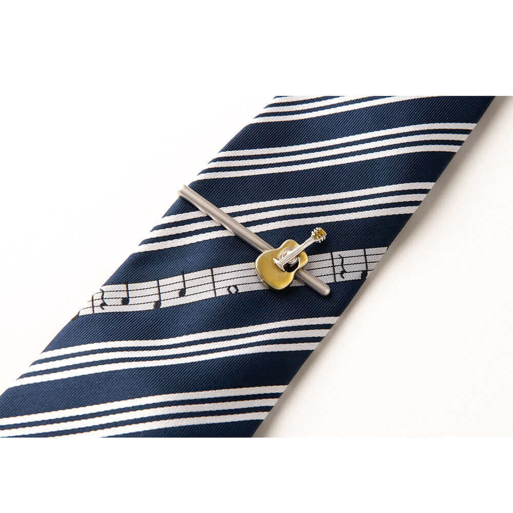 Gift Set - Necktie and tie bar Combo - violin