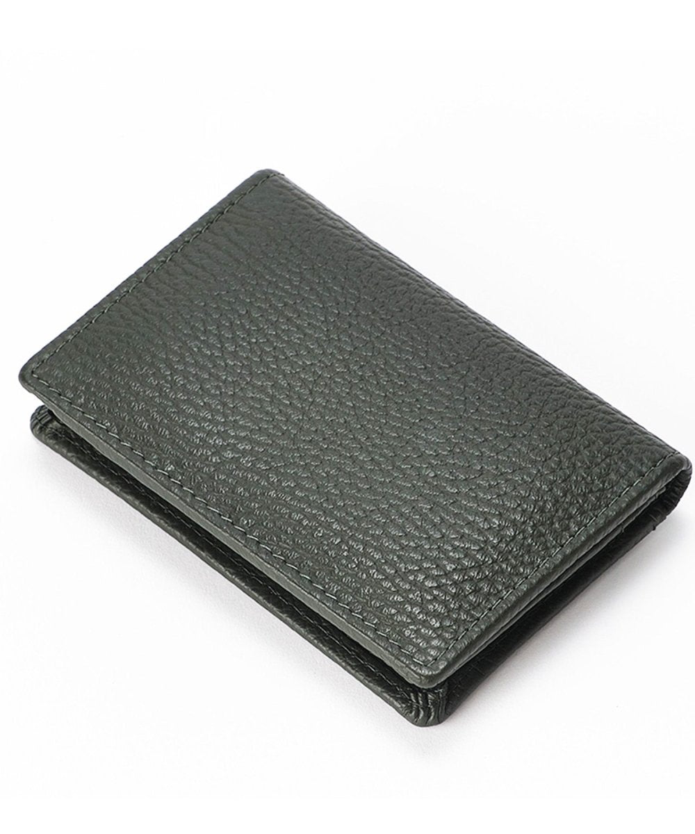 ItalianLeather - Business card holder - Moss