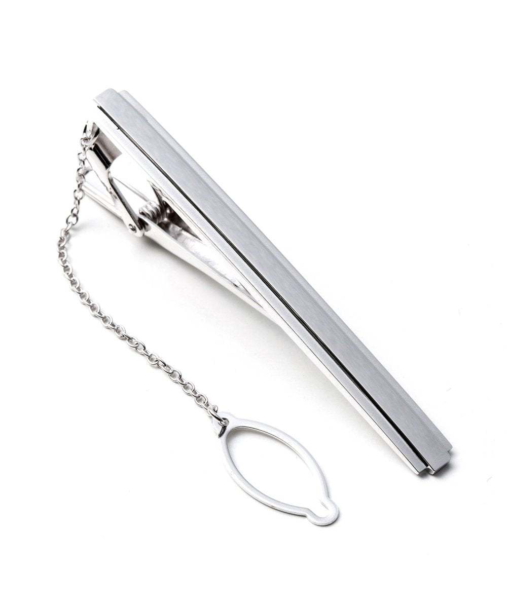 Made in Japan - Silver925 Solid tie bar - Matte Minimal