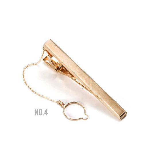 Made in Japan - 18K Solid Gold tie bar - Wave