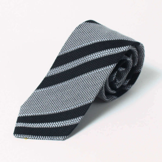 Cashwool -  ZEGNABaruffaWool - Necktie - Black Grey