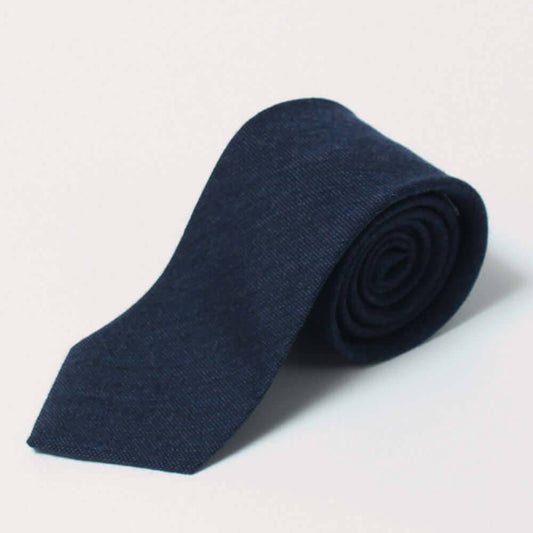 Cashwool -  ZEGNABaruffaWool - Necktie - denim
